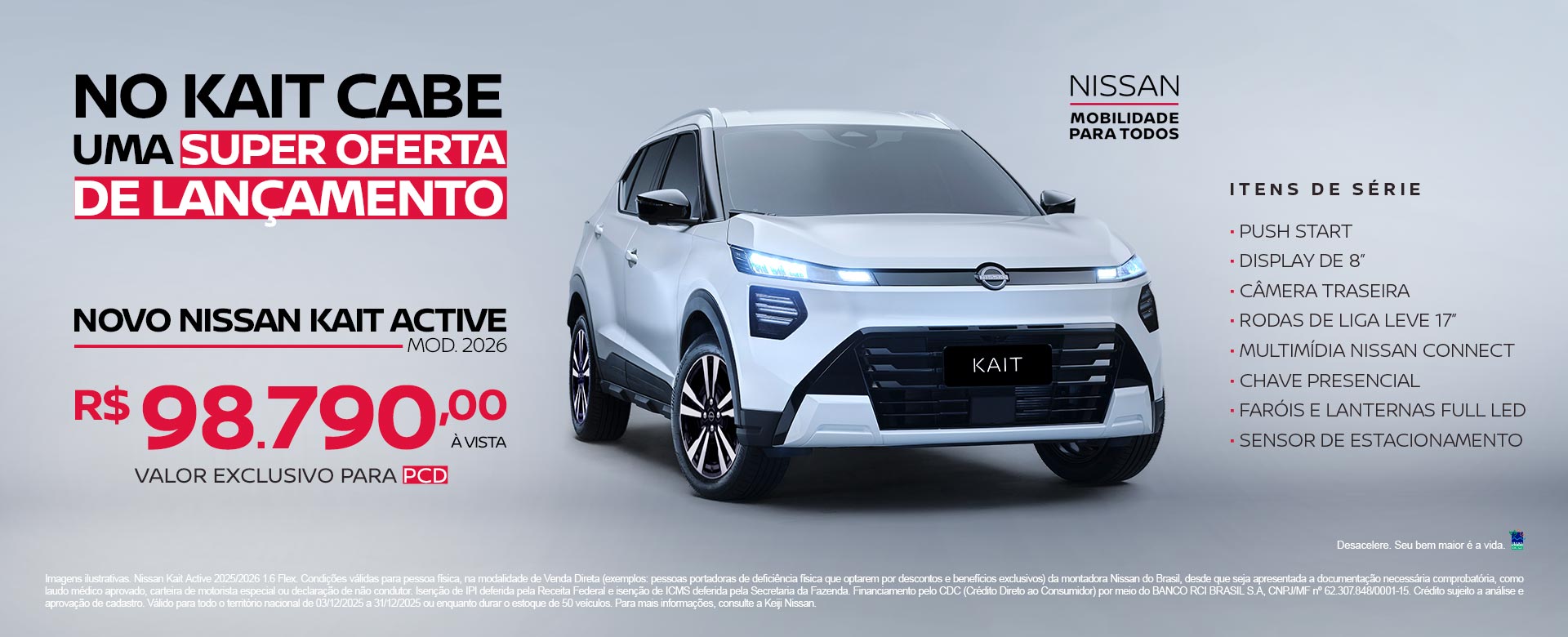 NOVO NISSAN KAIT | PCD