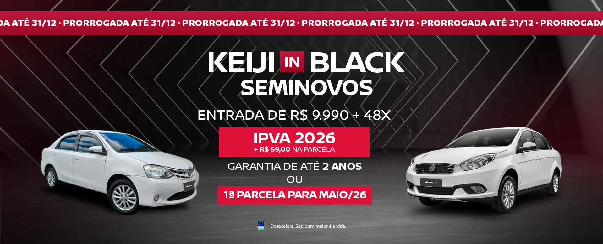 KEIJI IN BLACK SEMINOVOS FRANCA | PRORROGADO